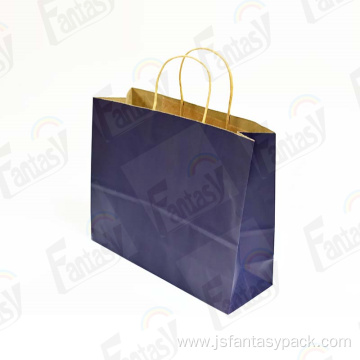 Customise Clothing Shopping Package Black Paper Bag